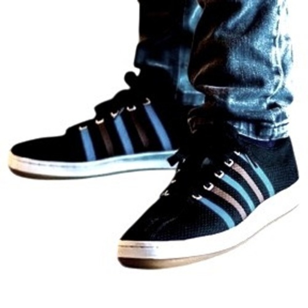 K-Swiss x Gary Vee Men's Dark Clouds and Dirt Low Top Sneakers Black Sz 9 Preppy